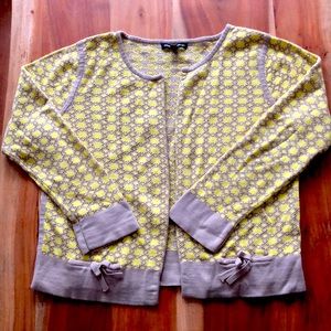 Cable & gauge cardigan